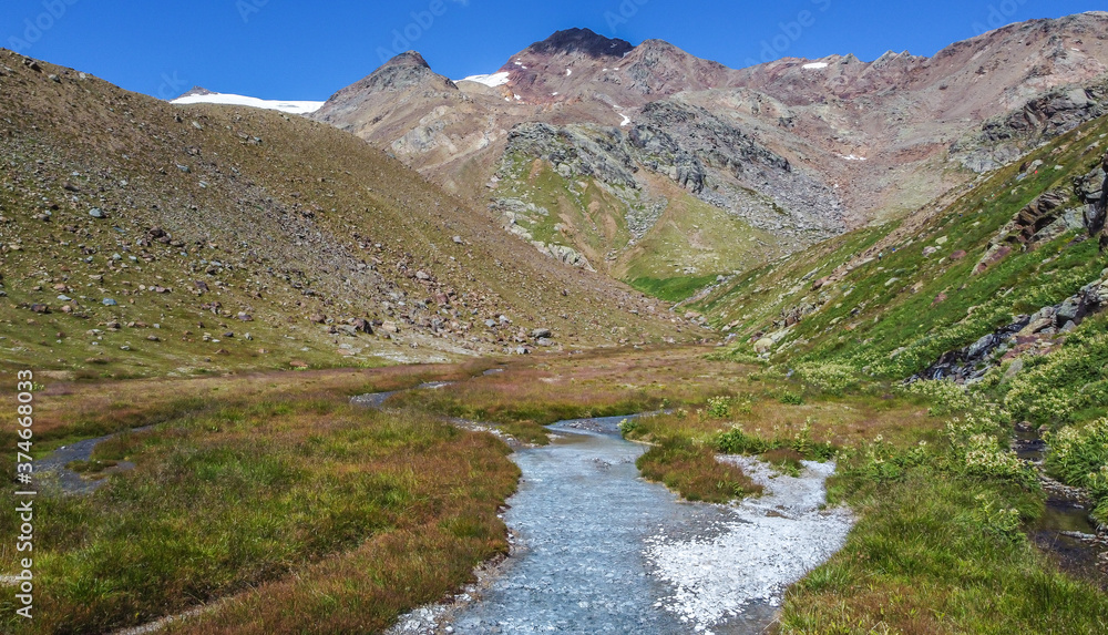aerial view of Pejo Valley in summer - Stelvio National Park, Trentino Alto Adige, northern Italy, Europe. Stunning aerial view aerial view of Pejo Valley in summer - Stelvio National Park, Trentino Alto Adige, northern Italy, Europe. Stunning aerial view