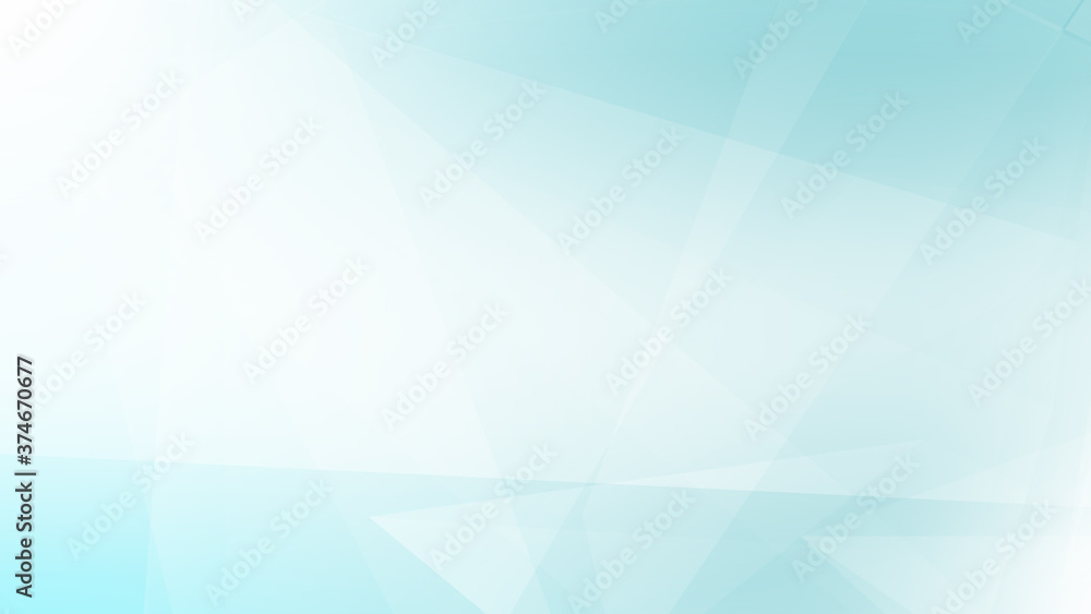 Fototapeta premium Abstract blue white and gray polygon triangle pattern gradient background. 3d render illustration.