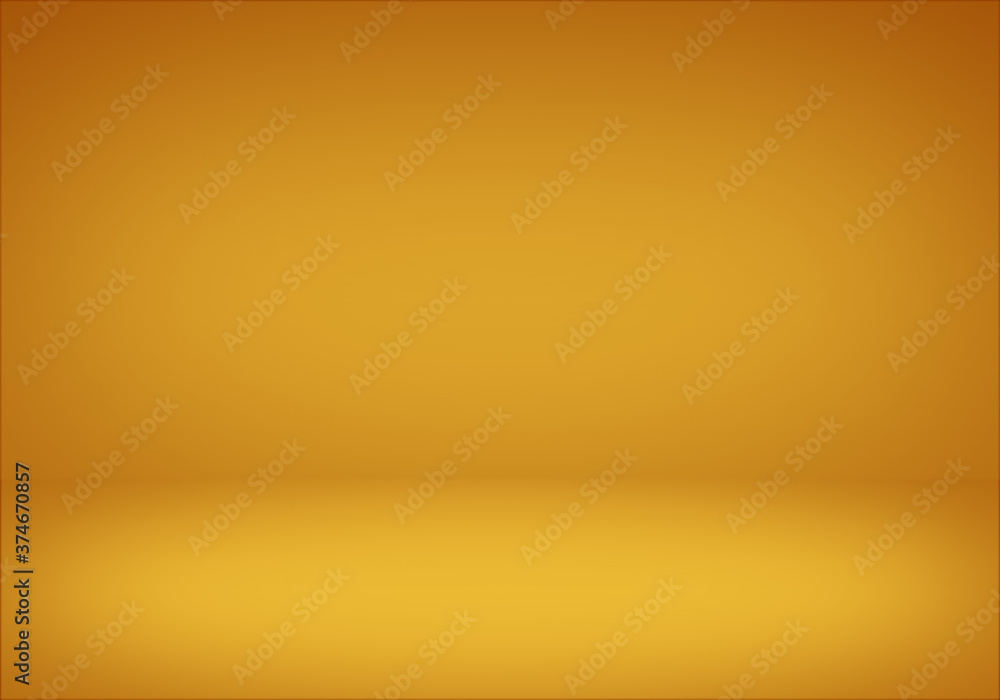Empty floor backdrop yellow room studio gradient spotlight backdrop 3d render. displays for product. Empty floor backdrop yellow room studio gradient spotlight backdrop 3d render. displays for product.
