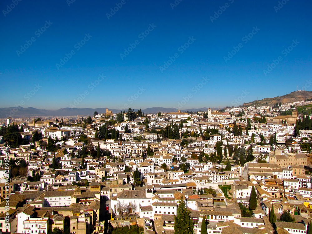 Nice view of the city of Granada Nice view of the city of Granada