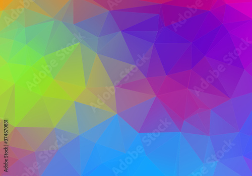 Abstract colorful triangle background. 3D render triangles modern for background wallpaper and Business template.
