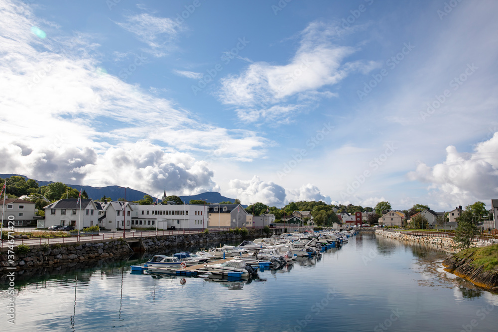 Harbor for leisure boats in northern Norway Harbor for leisure boats in northern Norway