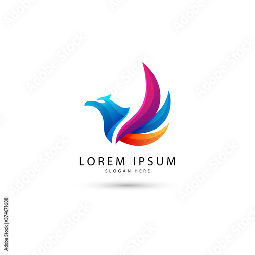 Vector illustration of Eagle logo design Free Download Vector illustration of Eagle logo design - GFXLoad