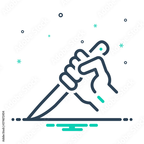 Mix  icon for threaten