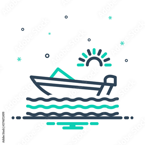 Mix  icon for boat 