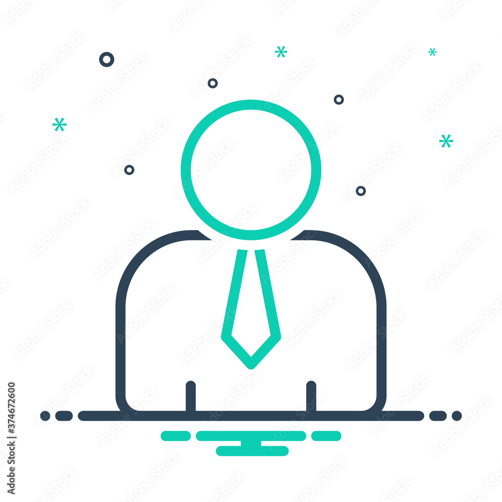 Mix icon for human Mix icon for human