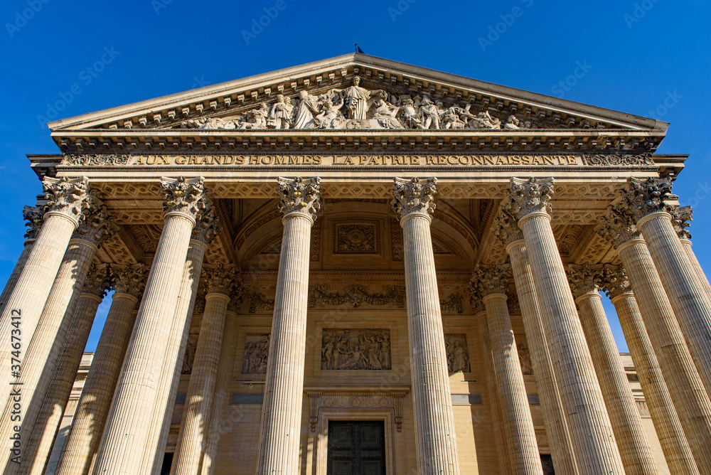 Pantheon, a monument in the Latin Quarter in Paris, France