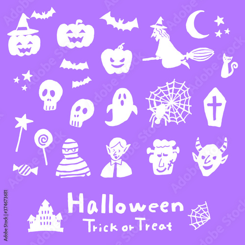 Halloween illustrations and vector material