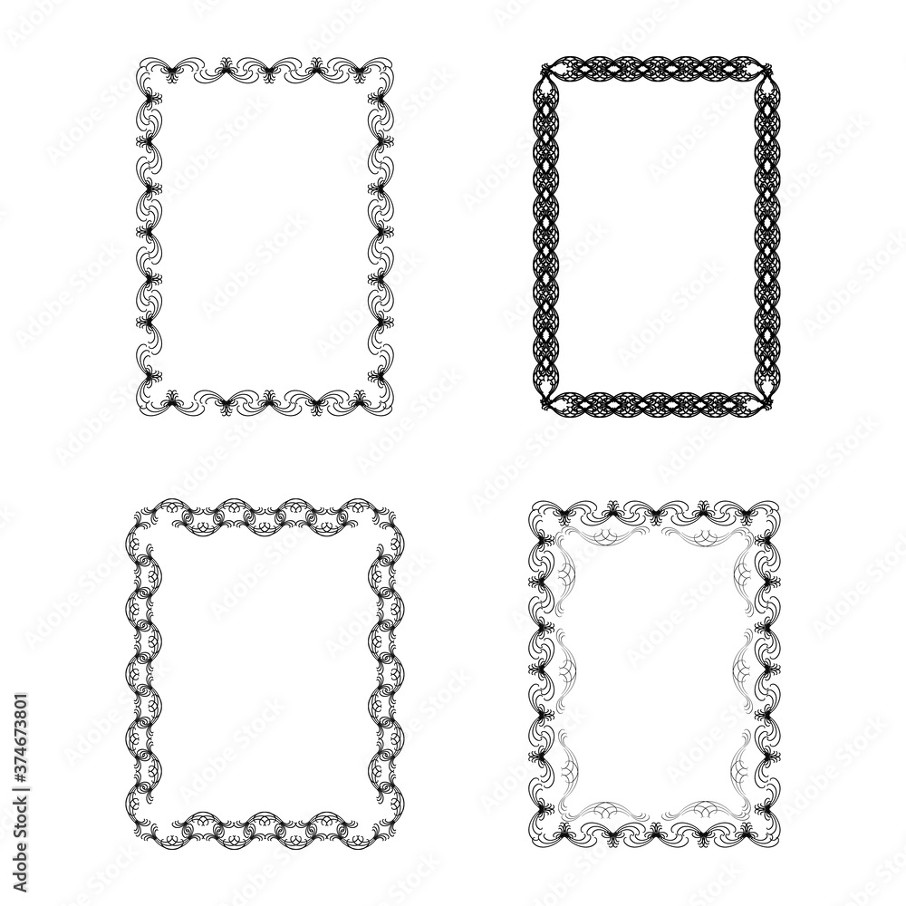 Frame with wavy line for pfoto. Vector. Frame with wavy line for pfoto. Vector.