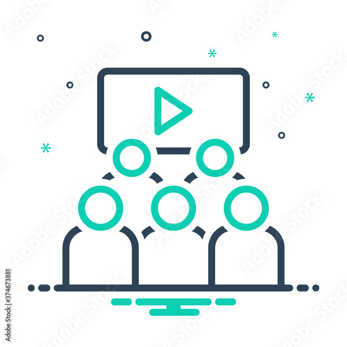 Mix  icon for audience