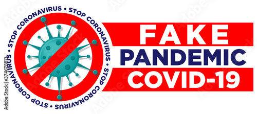 Fake news about COVID-19. Infodemic during coronavirus pandemic. Concept of protecting against misinformation media manipulation. Illustration, vector on transparent background.