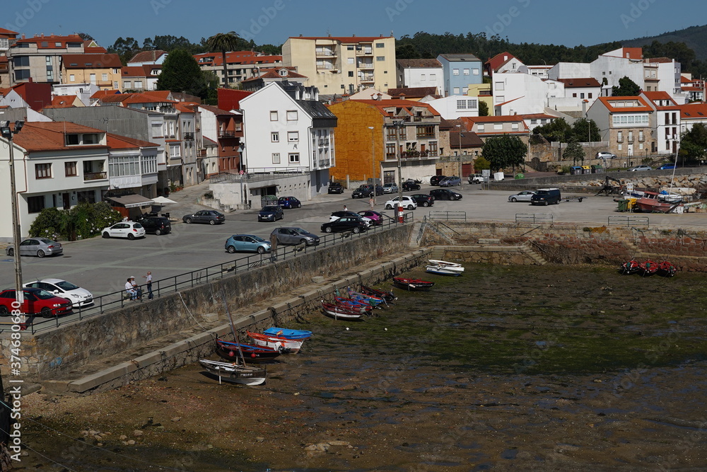 Palmeira, coastal village of Galicia,Spain. 