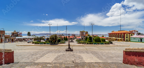 Square in Chucuito, Peru photo