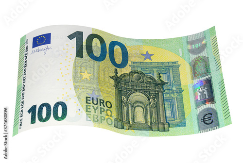 One hundred EURO banknote of the new sample