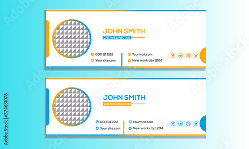 Flat and Morden Corporate Email Signature Templates.With Best Design