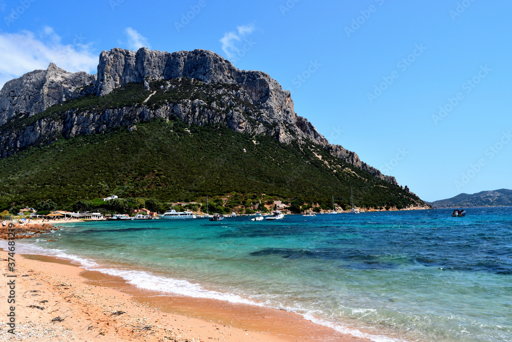 Fototapeta premium Wonderful view of Tavolara island, Sardinia, Italy
