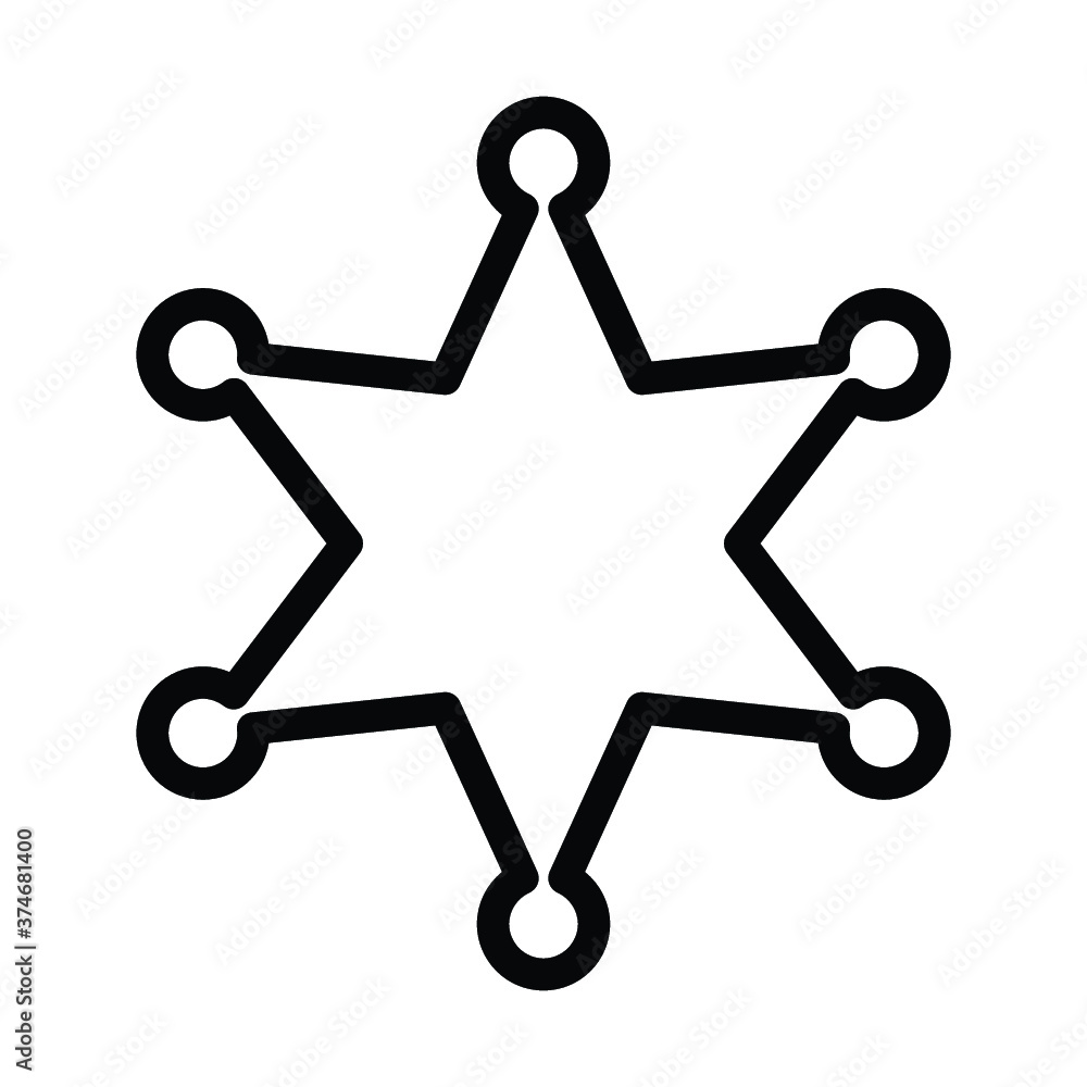 star black color of the flat simple icon. Web apps security Kit illustration vector of the mobile application. The modern style of design. Line single minimalistic sign star black color of the flat simple icon. Web apps security Kit illustration vector of the mobile application. The modern style of design. Line single minimalistic sign