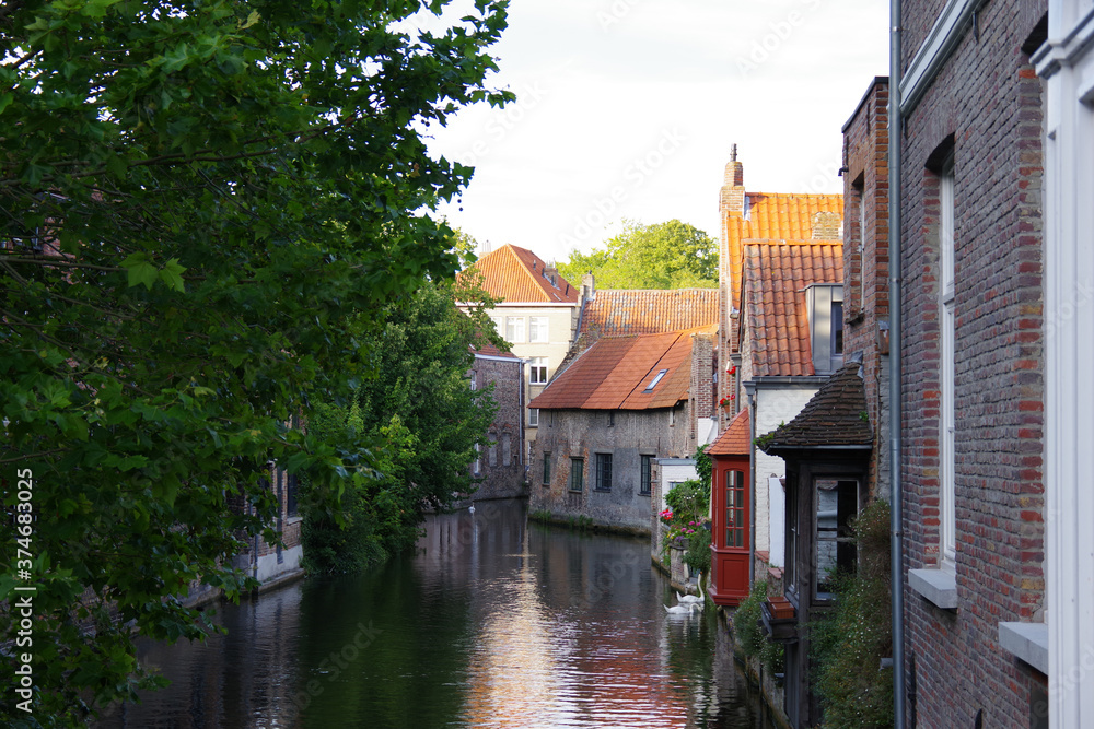 Obraz premium Aperçu de la ville de Bruges