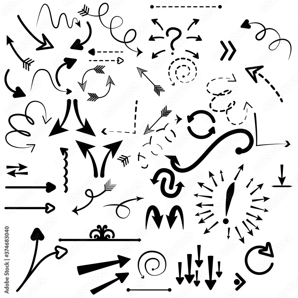 Obraz premium vector arrows