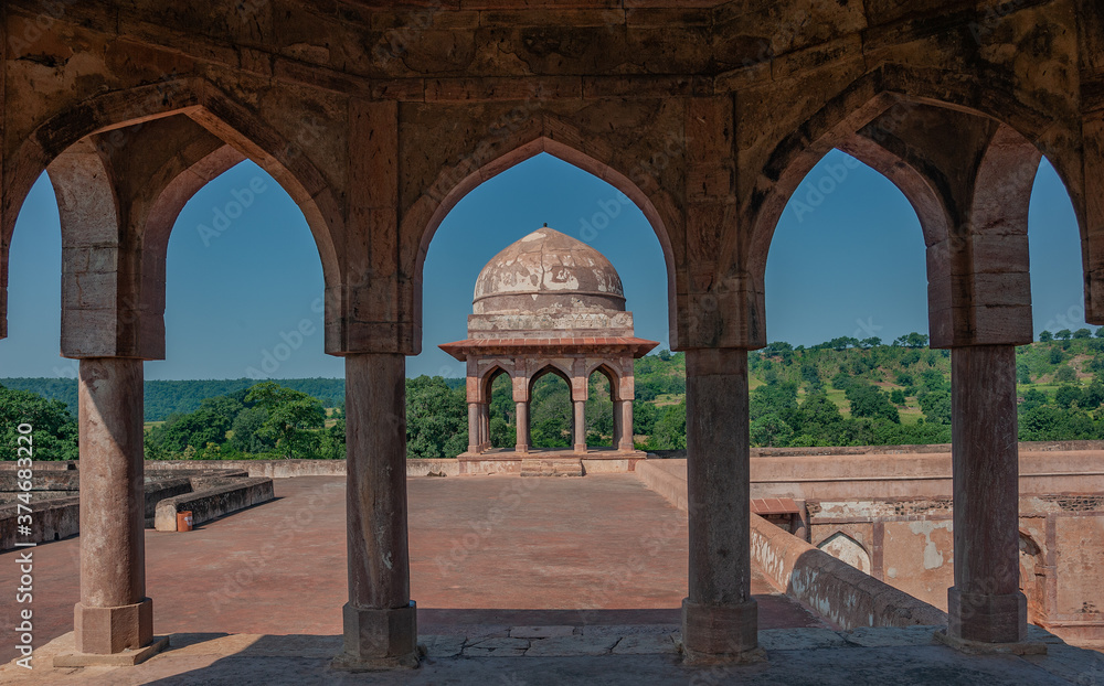 Baz Bahadur's Palace in Mandu, Madhya Pradesh, India