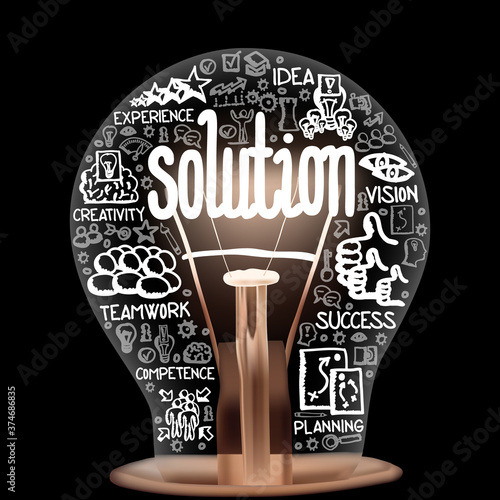 Light Bulb with Solution Concept