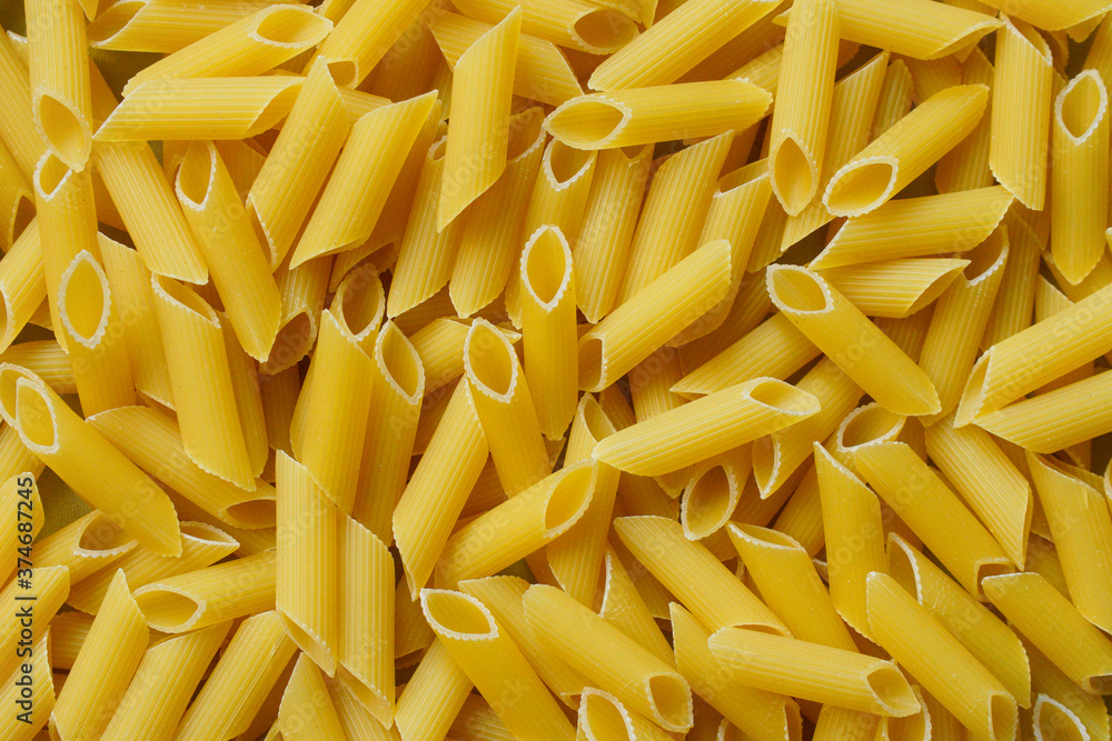 texture background pasta penne close-up texture background pasta penne close-up