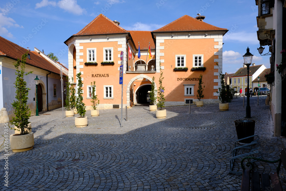 Historische Altstadt von Rust am  Neusiedler See, Burgenland, Österreich