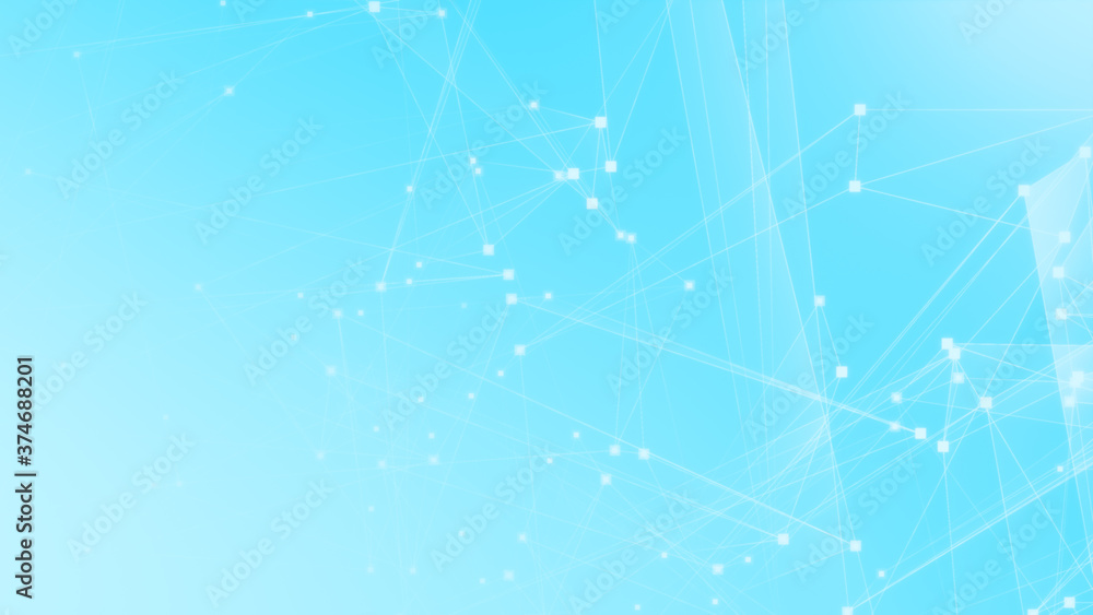 Abstract blue white polygon tech network with connect technology background. Abstract dots and lines texture background. 3d rendering. Abstract blue white polygon tech network with connect technology background. Abstract dots and lines texture background. 3d rendering.