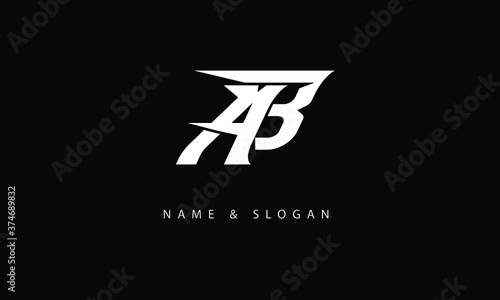 AB, BA, A, Babstract letters logo monogram