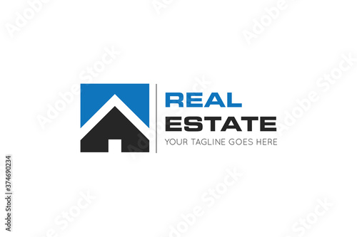 Real estate logo design template photo