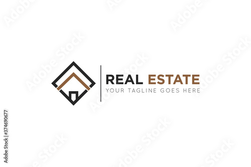 Real estate logo design template
