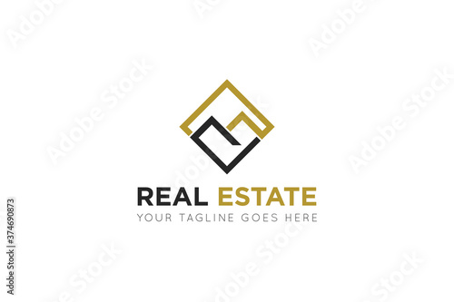Real estate logo design template