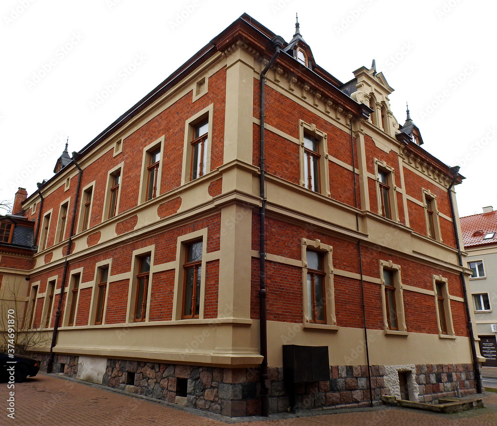 Obraz premium a city palace built at the beginning of the 20th century in the Renaissance style at Świętojanska Street in the city of Białystok in Podlasie in Poland