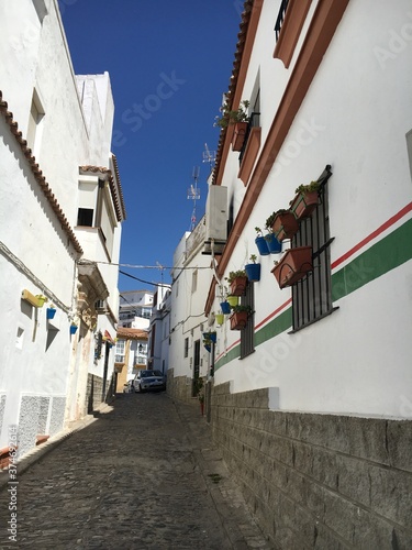 narrow street in the old town Rota  Andaluc  a 