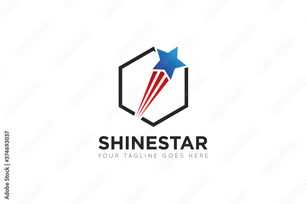 success star logo, icon, symbol vector illustration design template