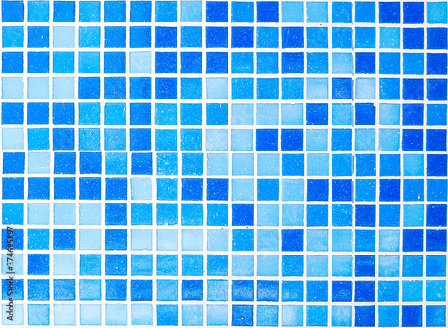 Canvastavla Hintergrund Vorlage Template abstrakt Kachel Karo Mosaik Fliesen Quadrat blau po