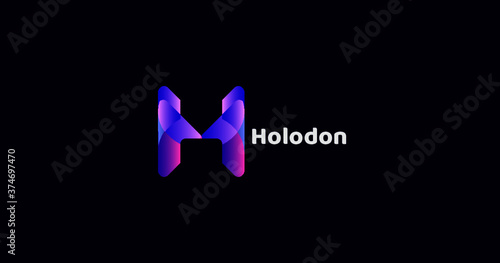 Letter H modern logo design