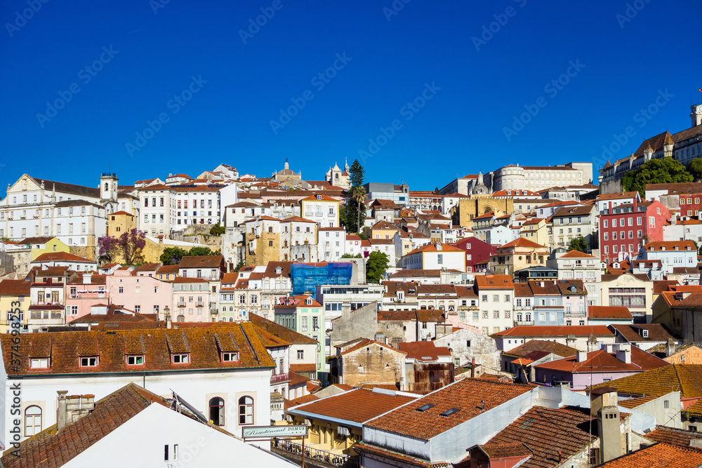 Old town of coimbra at a pretty summer day in Portugal