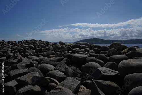 Puerto de Bares, coastal landscape in village of galicia,Spain