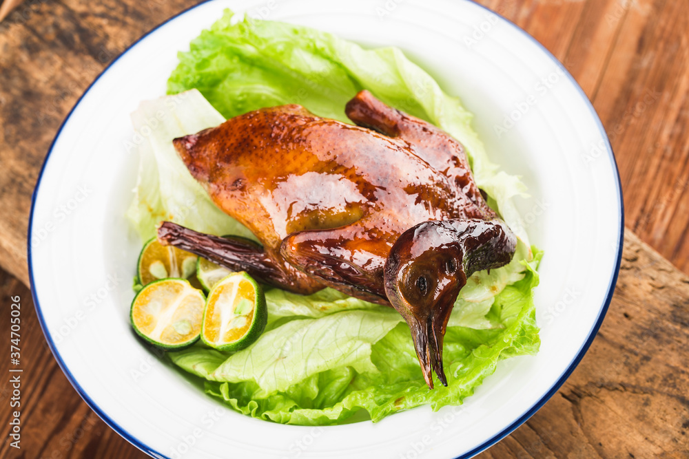 grilled pigeon meat, ready to eat grilled pigeon meat, ready to eat