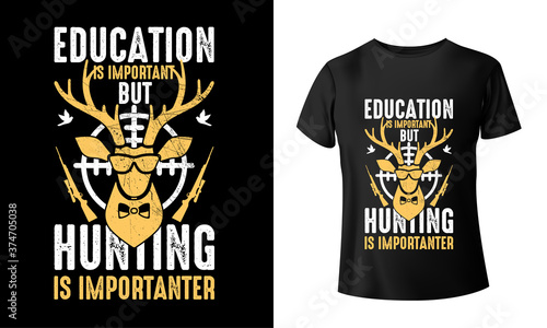 Exclusive deer hunting t shirt design