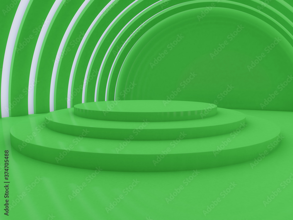 Obraz premium Abstract modern architecture background, empty open space interior. 3D