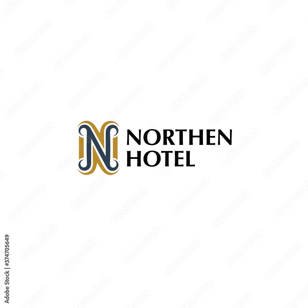 Letter N logo elegant classic design Letter N logo elegant classic design