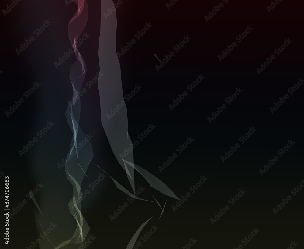 Abstract background with colored spots and halftones. Equalizer. Visual effect. 3D rendering. Abstract background with colored spots and halftones. Equalizer. Visual effect. 3D rendering.