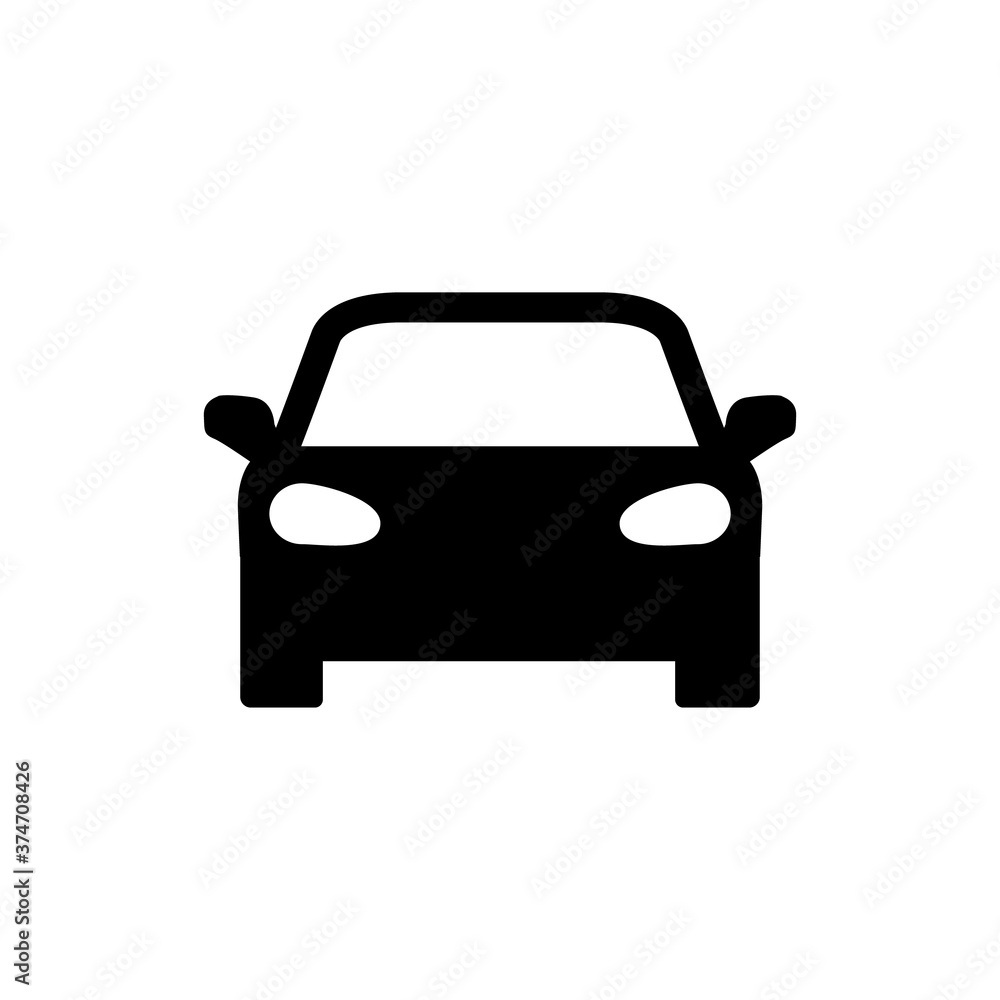 Fototapeta Car icon, logo isolated on white background