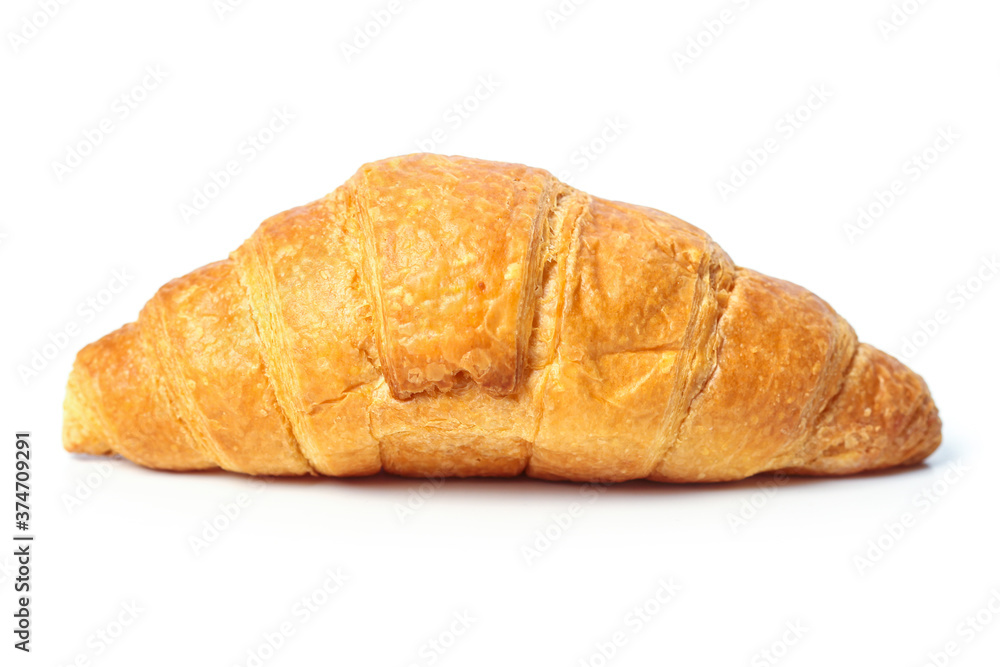 Croissant on white