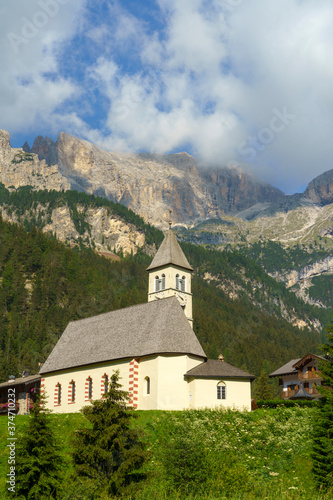 Along the cycleway of Fassa valley  Dolomites