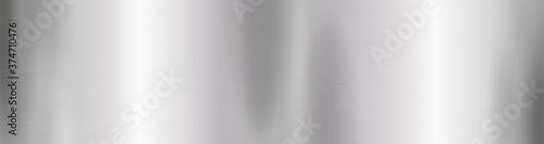 Brushed polished silver metal texture with reflexion background