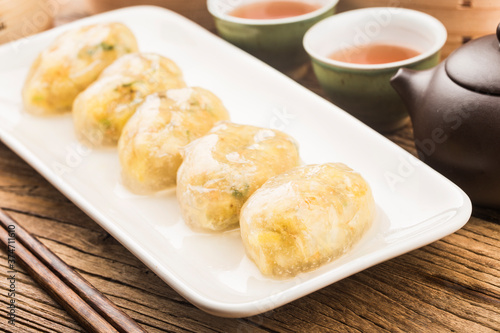 Steamed Chinese Crystal Meat Dumplings