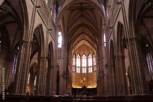 Intérieur de la cathédrale du bon pasteur dans Saint Sébastien, ville de Saint Sébastien, Espagne